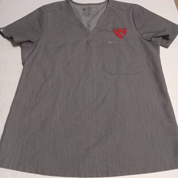 Figs Women's Catarina One-Pocket Scrub Top M FW1100 Graphite - Picture 1 of 8